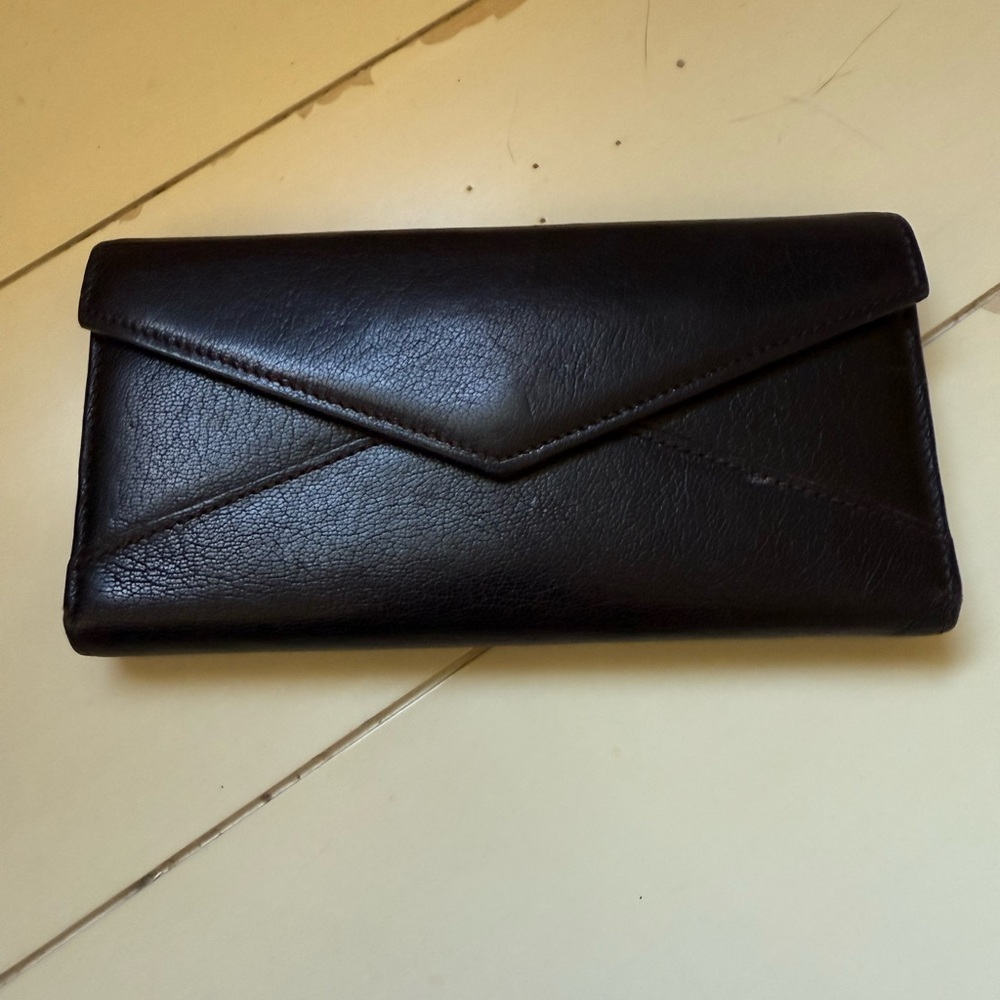 Cartier Black Wallet Sleek Envelope Design-goatskin with original box